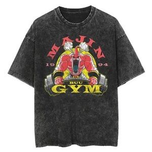 Majin Buu Gym Graphic Tee - Charcoal